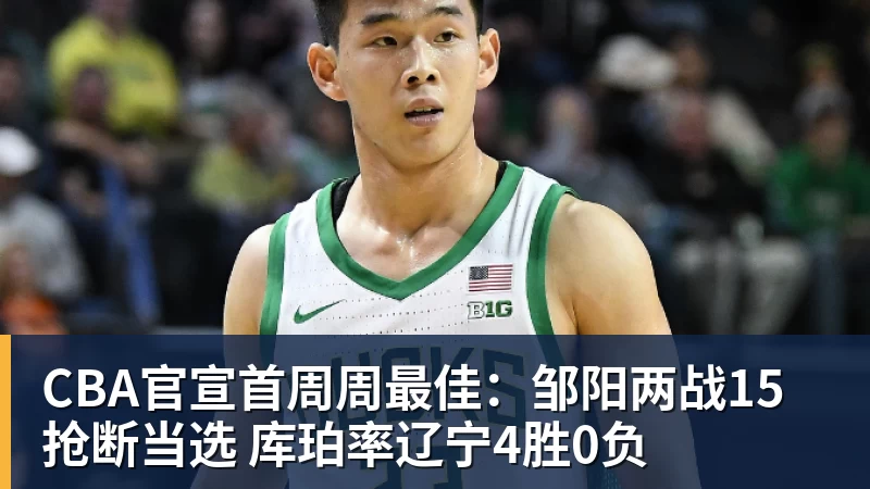 谈球吧CBA官宣首周周最佳:邹阳两战15抢断当选 库珀率辽宁4胜0负